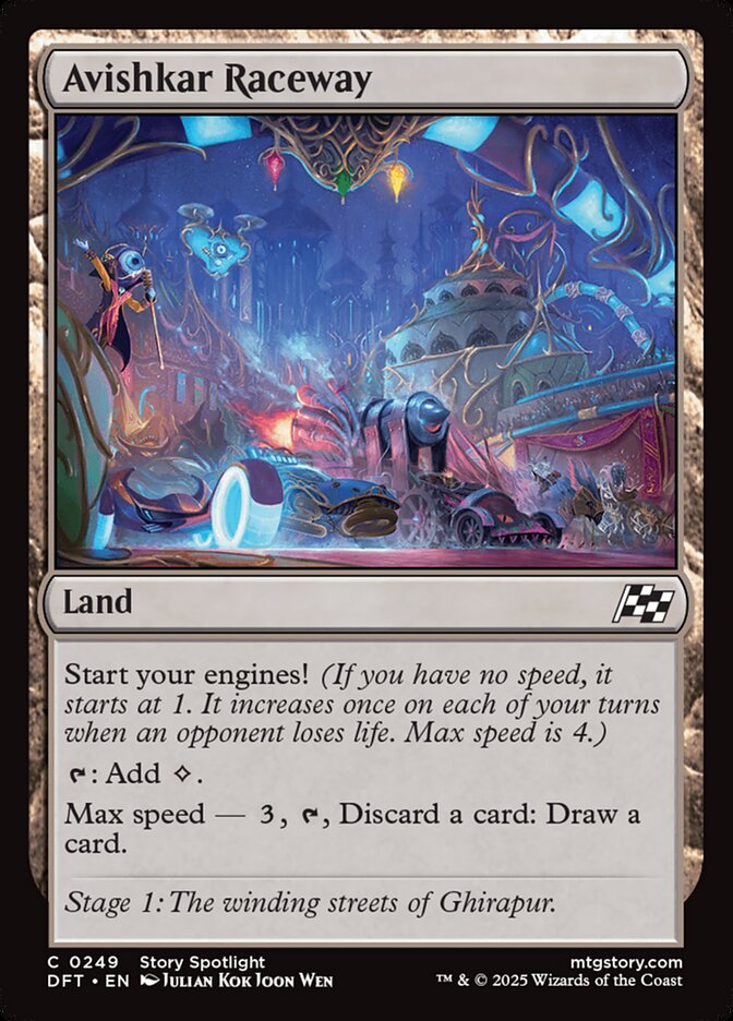 Avishkar Raceway – Common Magic: The Gathering card from Aetherdrift (#249)