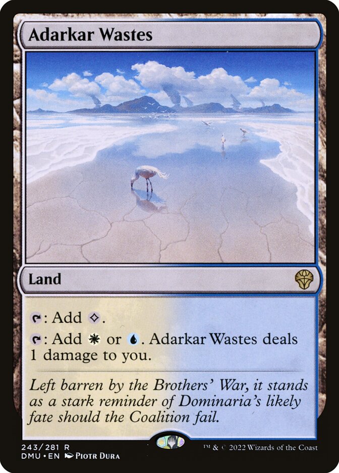 Adarkar Wastes – Rare Magic: The Gathering card from Dominaria United (#243)