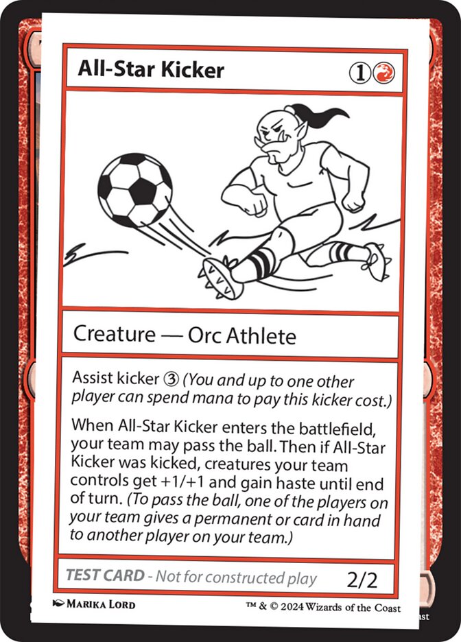 All-Star Kicker – Rare Magic: The Gathering card from Mystery Booster 2 (#557)