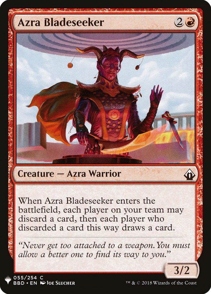 Azra Bladeseeker – Common Magic: The Gathering card from The List (#BBD-55)