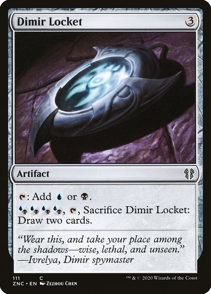 Dimir Locket – Common Magic: The Gathering card from Zendikar Rising Commander (#111)
