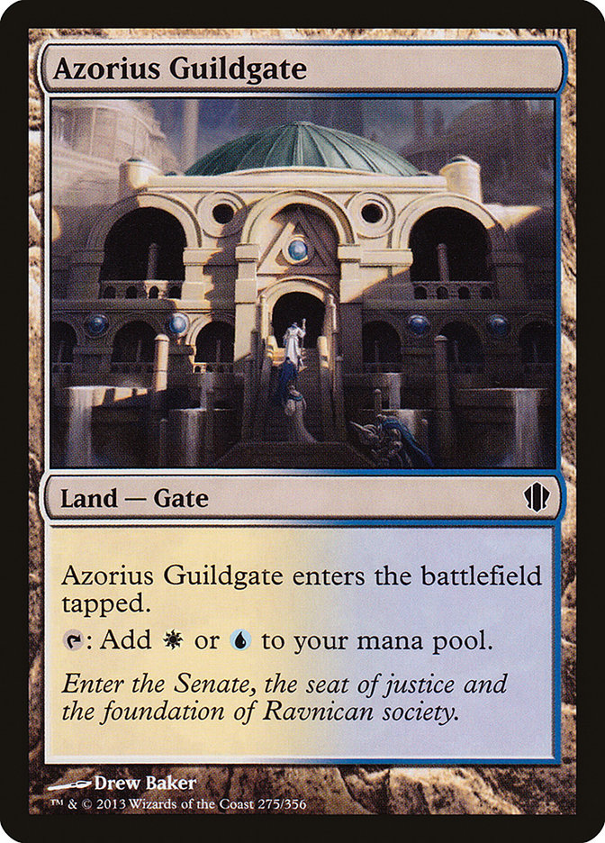 Azorius Guildgate – Common Magic: The Gathering card from Commander 2013 (#275)