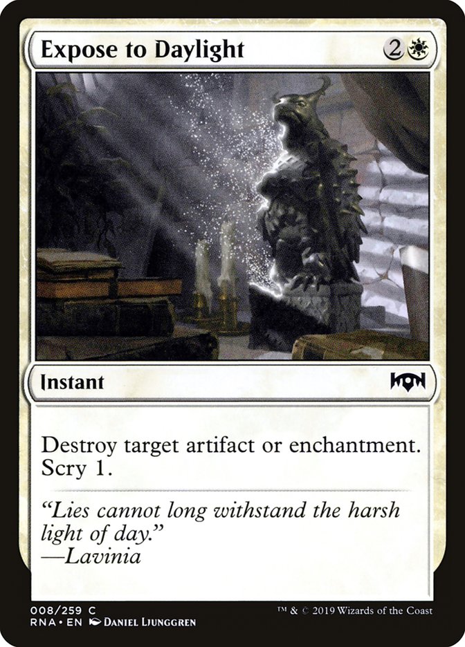 Expose to Daylight – Common Magic: The Gathering card from Ravnica Allegiance (#8)