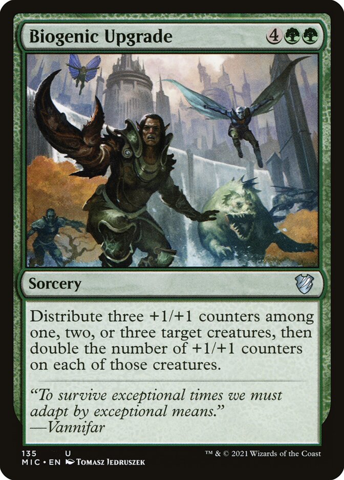 Biogenic Upgrade – Uncommon Magic: The Gathering card from Midnight Hunt Commander (#135)