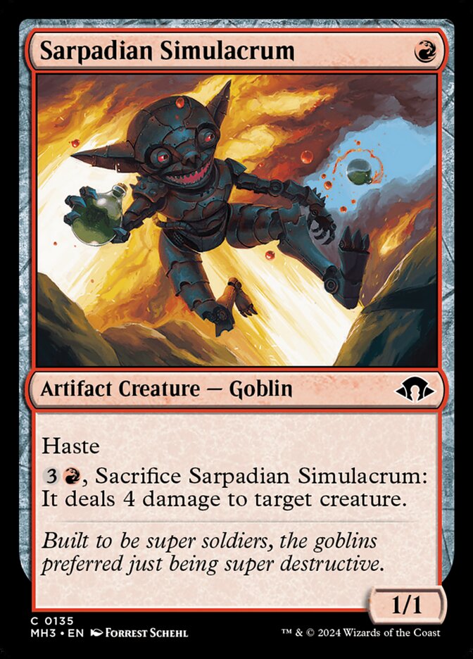Sarpadian Simulacrum – Common Magic: The Gathering card from Modern Horizons 3 (#135)