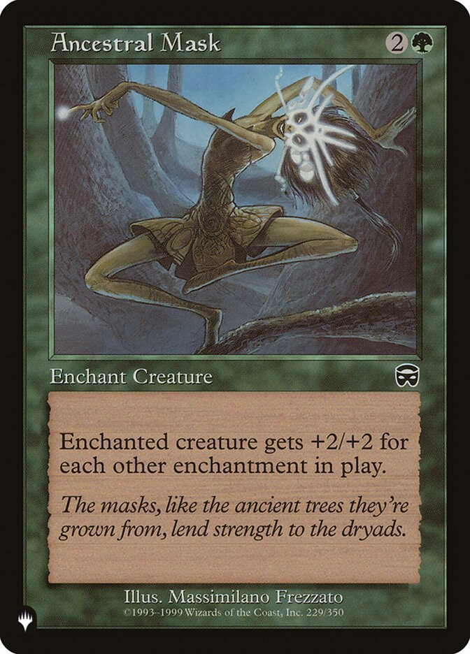 Ancestral Mask – Common Magic: The Gathering card from The List (#MMQ-229)