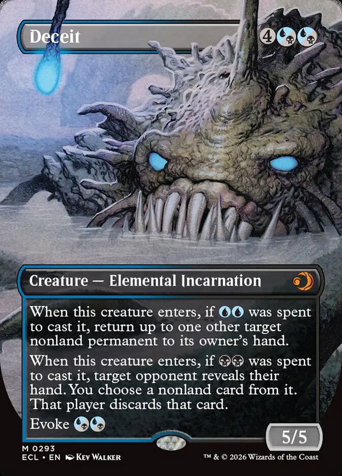 Deceit – Mythic Magic: The Gathering card from Lorwyn Eclipsed (#293)
