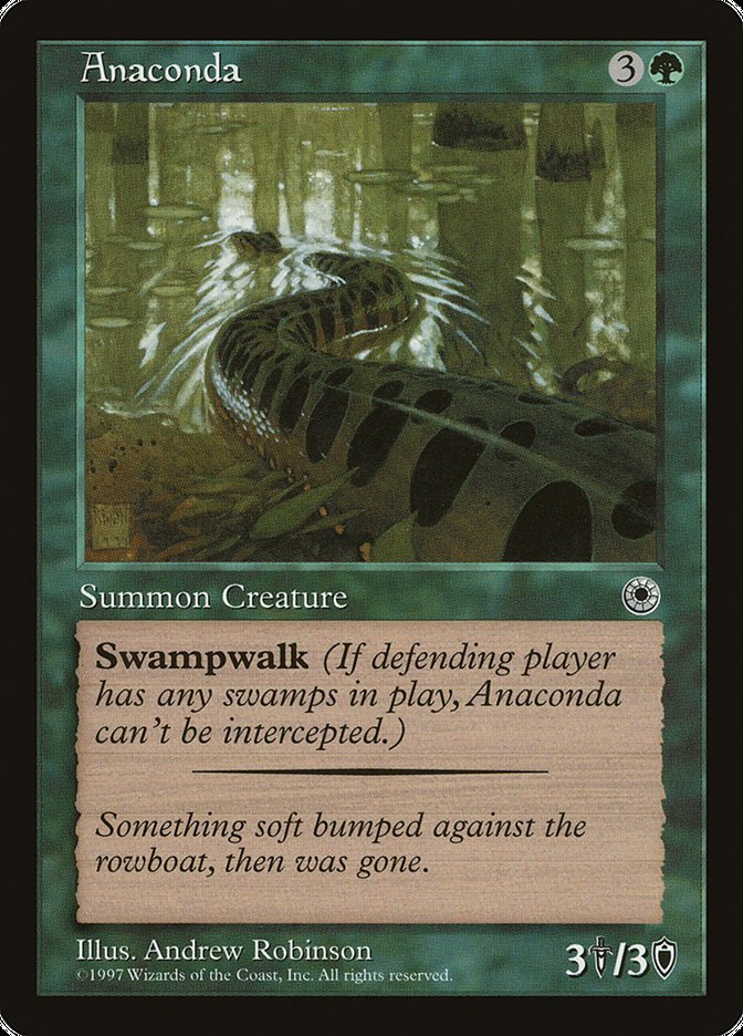 Anaconda – Uncommon Magic: The Gathering card from Portal (#158)