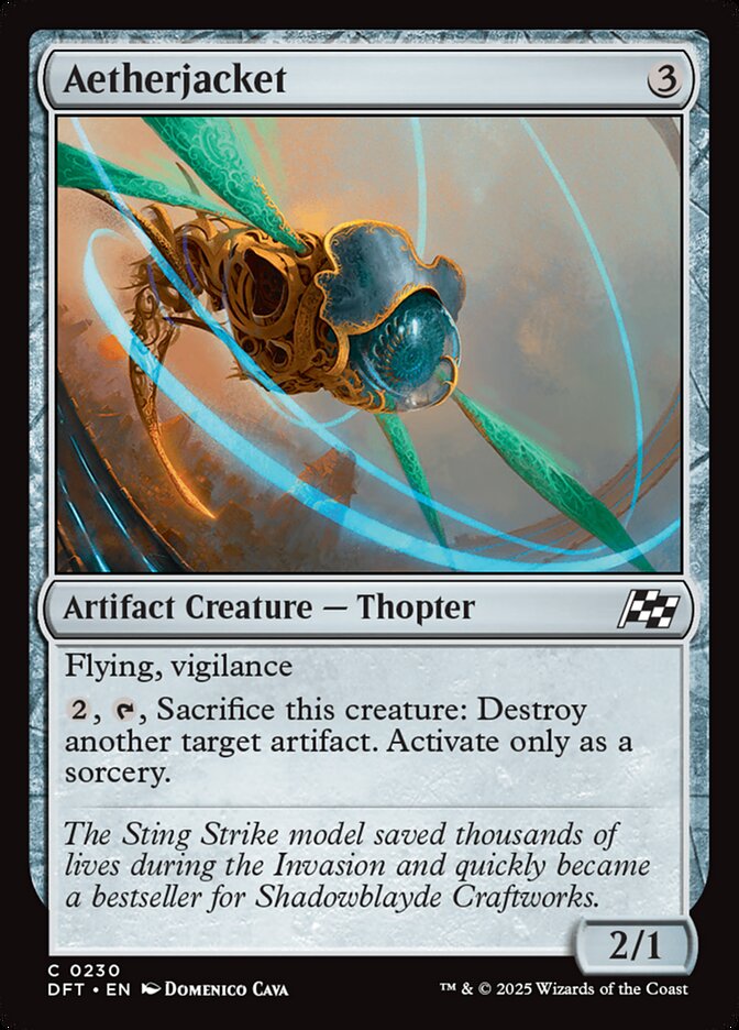Aetherjacket – Common Magic: The Gathering card from Aetherdrift (#230)
