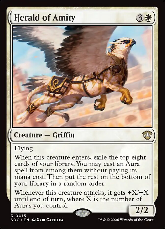 Herald of Amity – Rare Magic: The Gathering card from Secrets of Strixhaven Commander (#15)