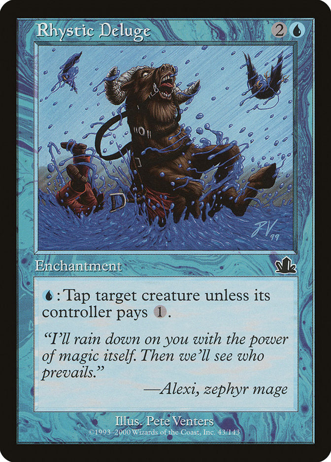 Rhystic Deluge – Common Magic: The Gathering card from Prophecy (#43)