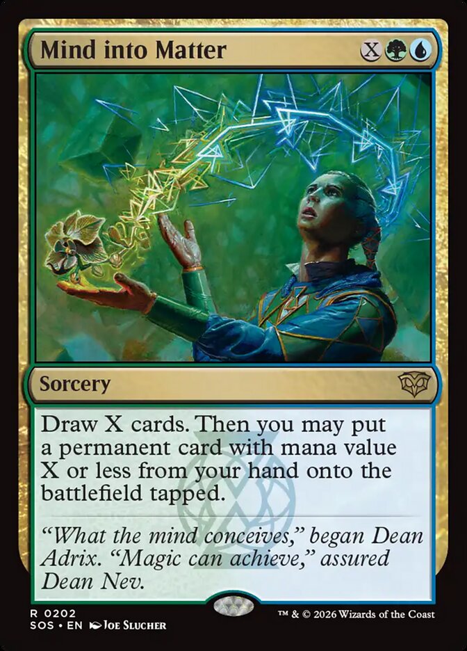 Mind into Matter (SOS 202)