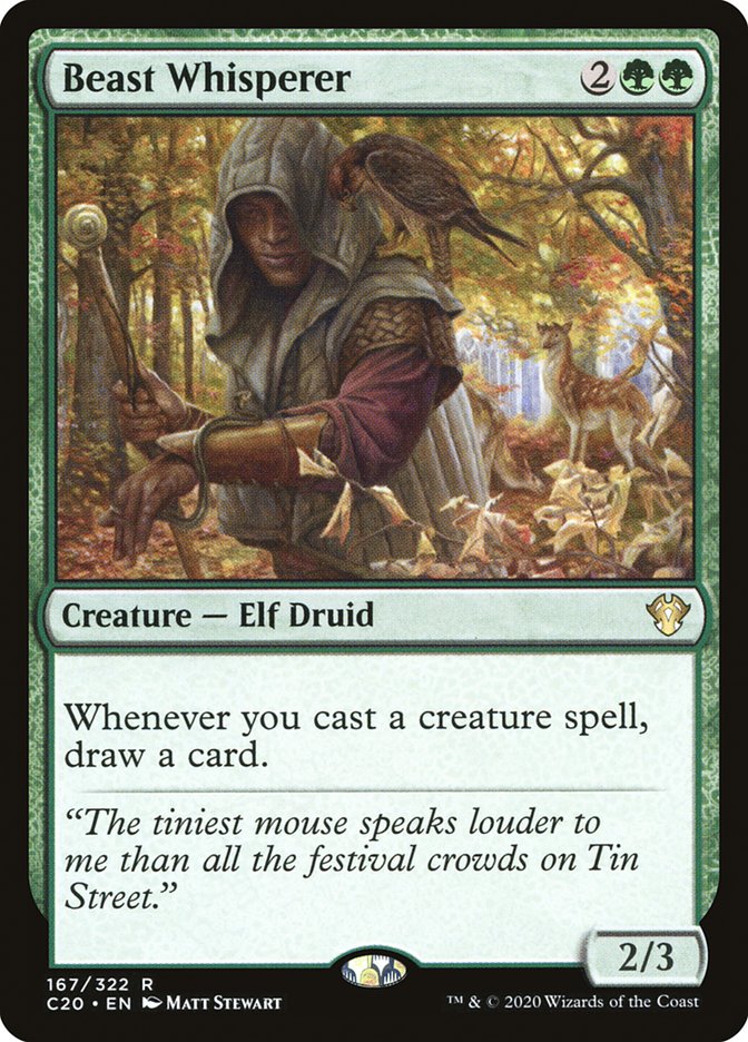 Beast Whisperer – Rare Magic: The Gathering card from Commander 2020 (#167)