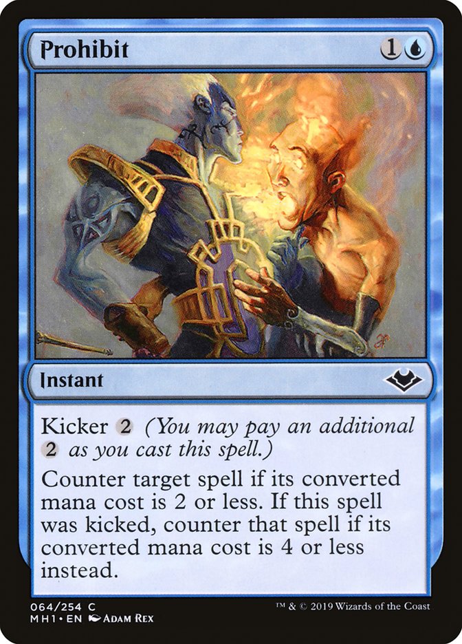 Prohibit – Common Magic: The Gathering card from Modern Horizons (#64)