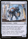 Relic Golem – Uncommon Magic: The Gathering card from Zendikar Rising (#249)