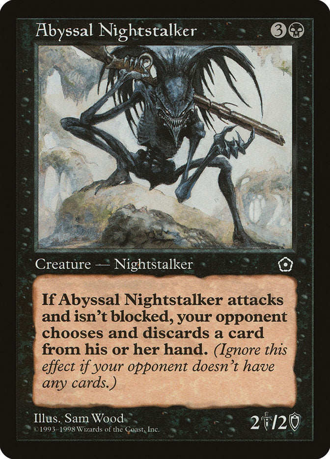 Abyssal Nightstalker – Uncommon Magic: The Gathering card from Portal Second Age (#61)