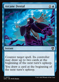 Arcane Denial – Common Magic: The Gathering card from Aetherdrift Commander (#70)