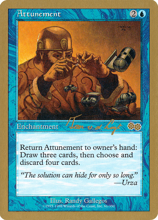 Attunement – Rare Magic: The Gathering card from World Championship Decks 2000 (#tvdl61)