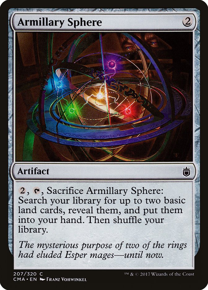 Armillary Sphere – Common Magic: The Gathering card from Commander Anthology (#207)