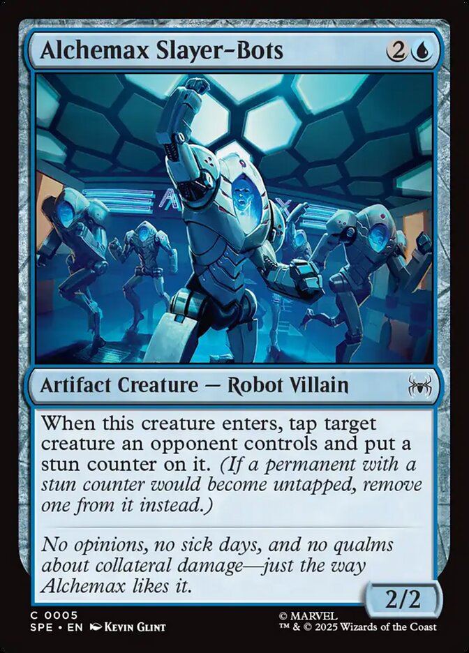 Alchemax Slayer-Bots – Common Magic: The Gathering card from Marvel's Spider-Man Eternal (#5)