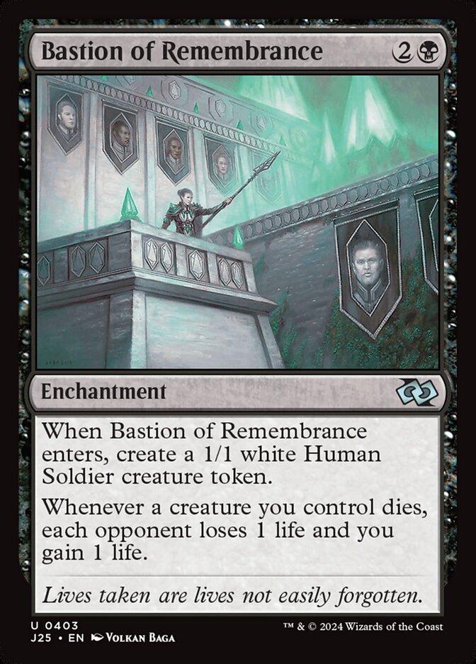 Bastion of Remembrance – Uncommon Magic: The Gathering card from Foundations Jumpstart (#403)