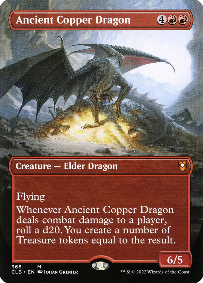 Ancient Copper Dragon – Mythic Magic: The Gathering card from Commander Legends: Battle for Baldur's Gate (#368)