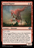 Amped Raptor – Uncommon Magic: The Gathering card from Modern Horizons 3 (#513)