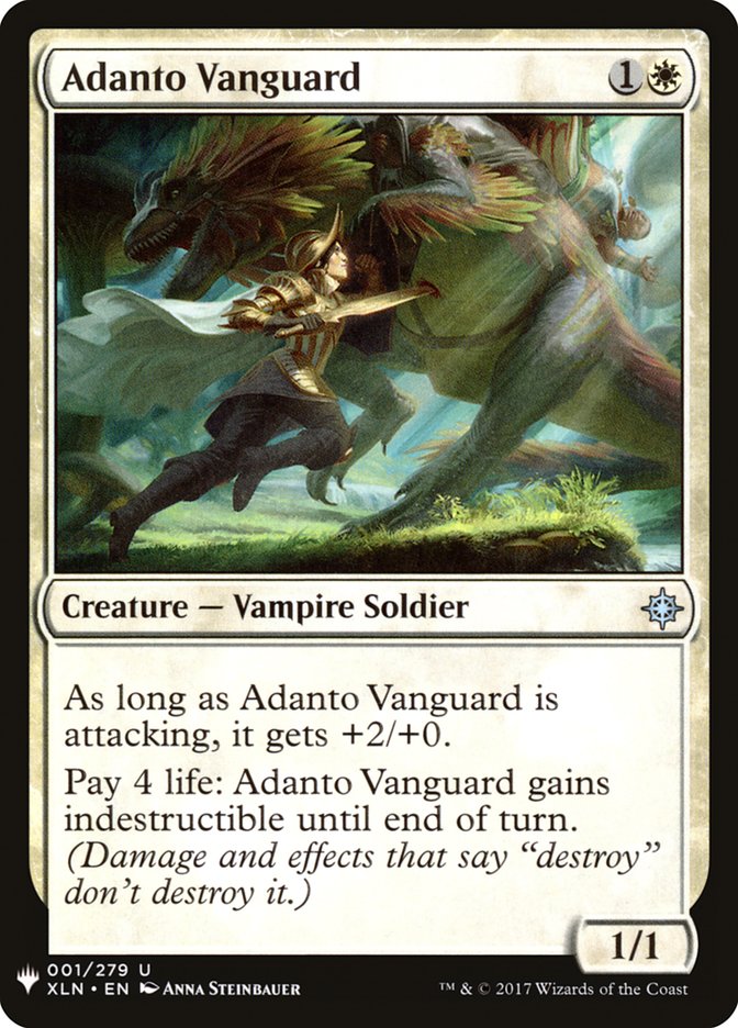 Adanto Vanguard – Uncommon Magic: The Gathering card from The List (#XLN-1)