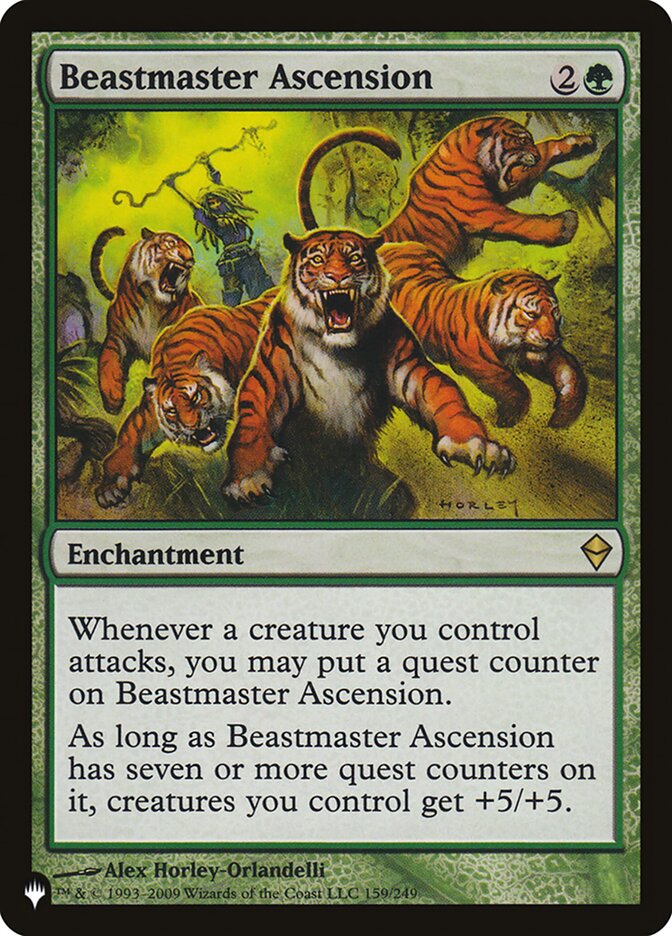 Beastmaster Ascension – Rare Magic: The Gathering card from The List (#ZEN-159)