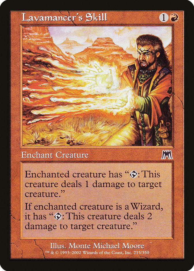 Lavamancer's Skill – Common Magic: The Gathering card from Onslaught (#215)