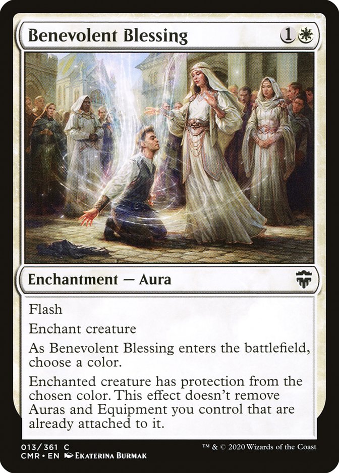 Benevolent Blessing – Common Magic: The Gathering card from Commander Legends (#13)