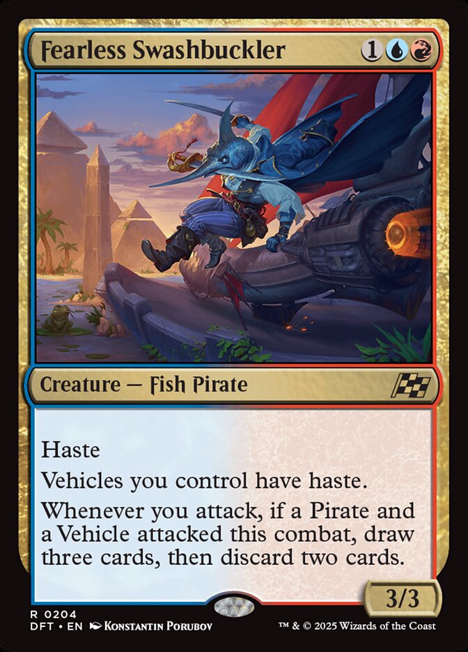 Fearless Swashbuckler – Rare Magic: The Gathering card from Aetherdrift (#204)