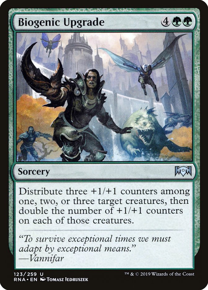 Biogenic Upgrade – Uncommon Magic: The Gathering card from Ravnica Allegiance (#123)