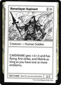 Baneslayer Aspirant – Rare Magic: The Gathering card from Mystery Booster Playtest Cards 2021 (#3)