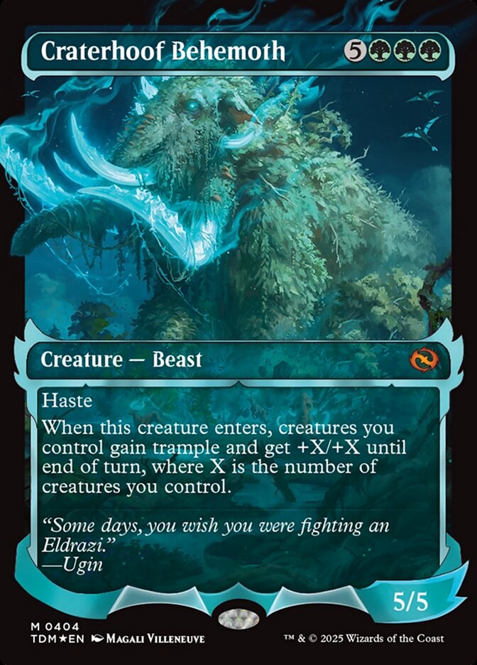 Craterhoof Behemoth – Mythic Magic: The Gathering card from Tarkir: Dragonstorm (#404)