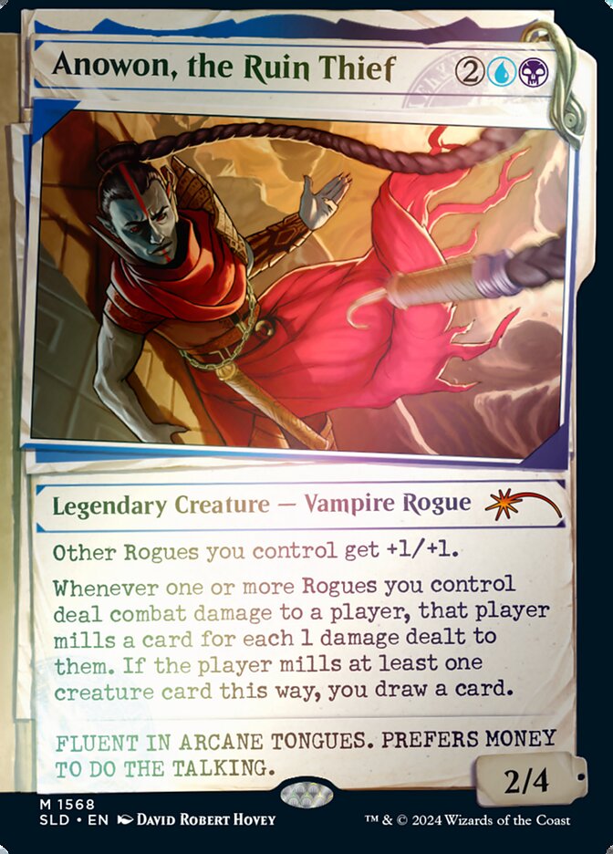 Anowon, the Ruin Thief – Mythic Magic: The Gathering card from Secret Lair Drop (#1568★)
