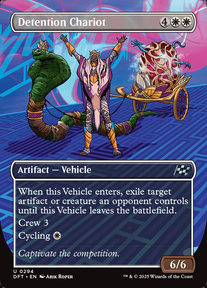 Detention Chariot – Uncommon Magic: The Gathering card from Aetherdrift (#294)