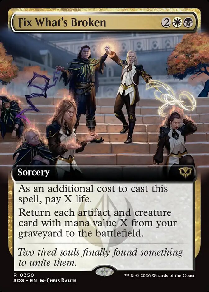 Fix What's Broken – Rare Magic: The Gathering card from Secrets of Strixhaven (#350)