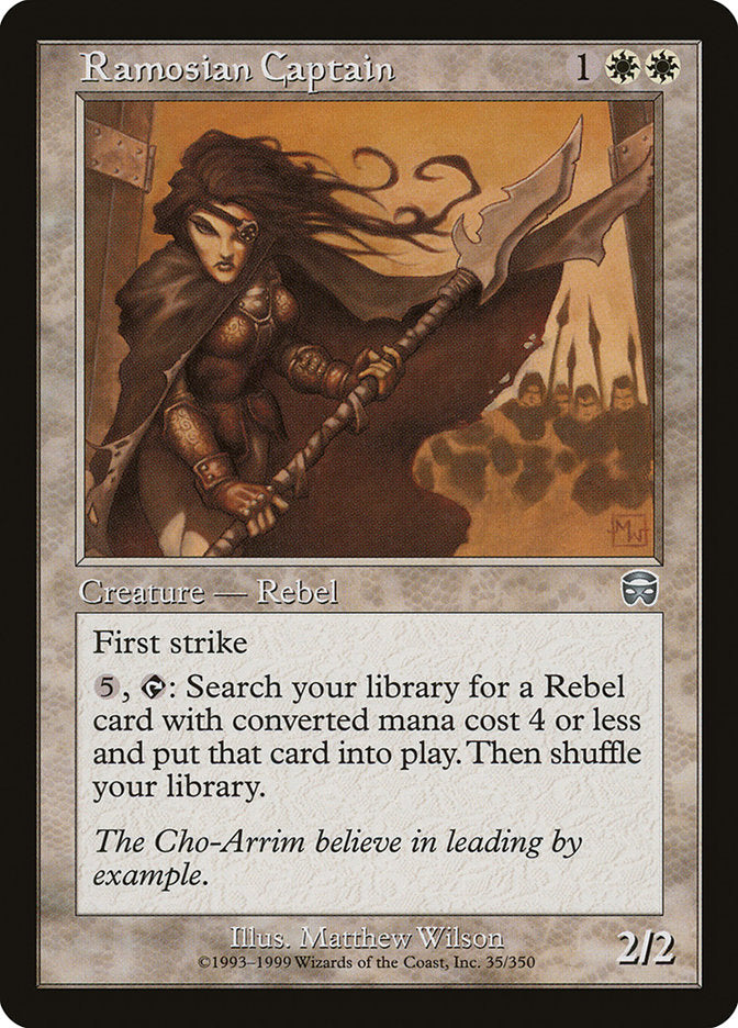 Ramosian Captain – Uncommon Magic: The Gathering card from Mercadian Masques (#35)