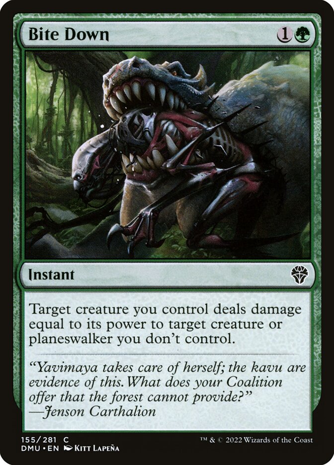Bite Down – Common Magic: The Gathering card from Dominaria United (#155)
