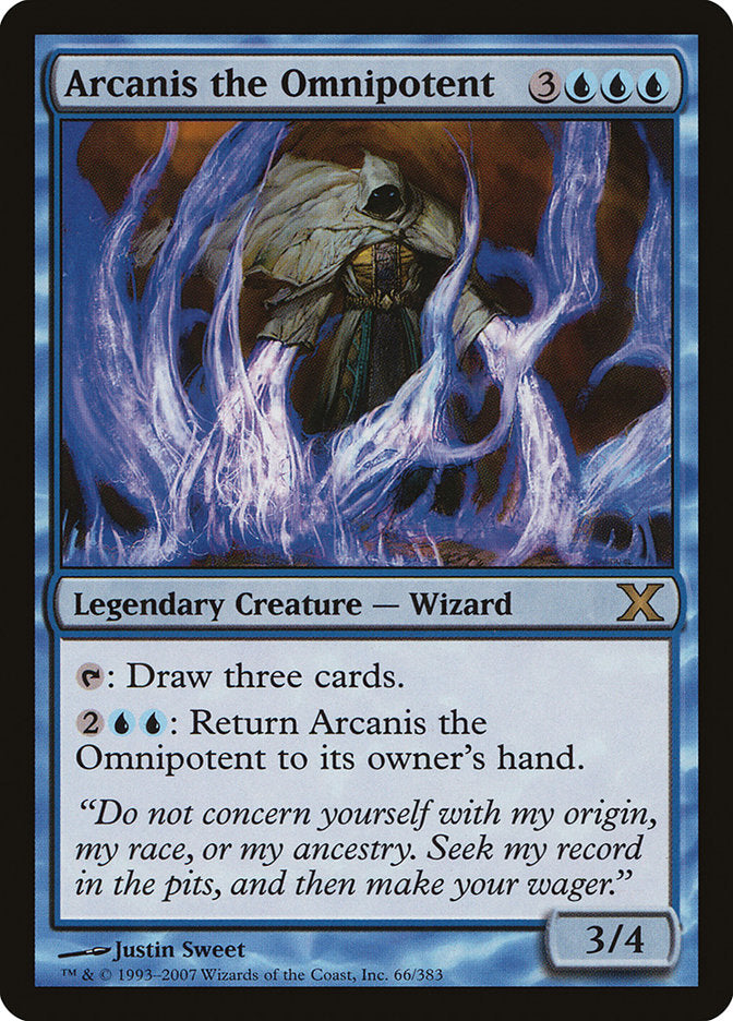 Arcanis the Omnipotent – Rare Magic: The Gathering card from Tenth Edition (#66)