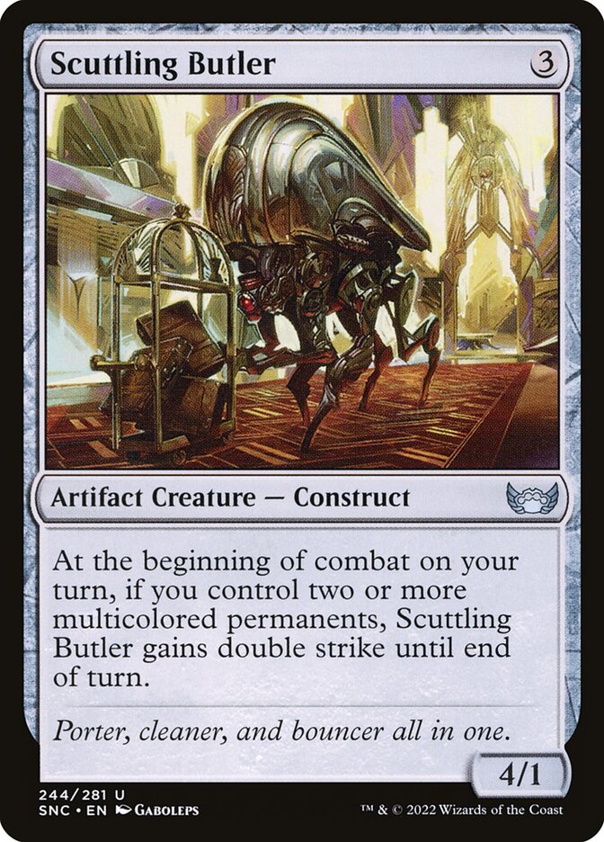 Scuttling Butler – Uncommon Magic: The Gathering card from Streets of New Capenna (#244)
