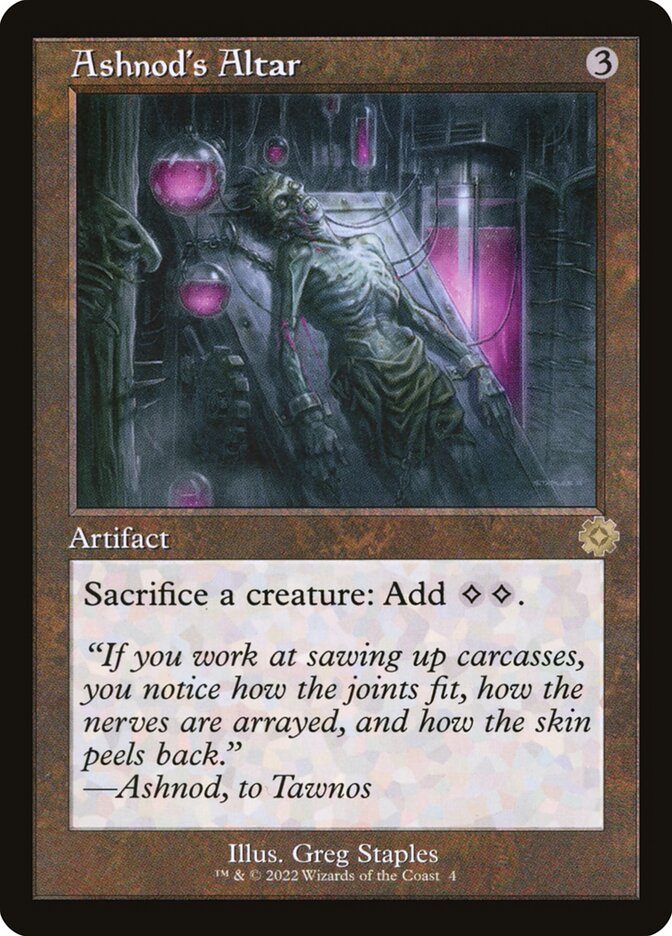 Ashnod's Altar – Rare Magic: The Gathering card from The Brothers' War Retro Artifacts (#4)