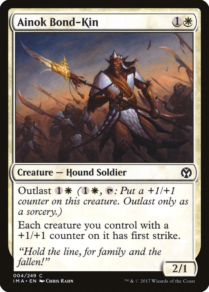 Ainok Bond-Kin – Common Magic: The Gathering card from Iconic Masters (#4)