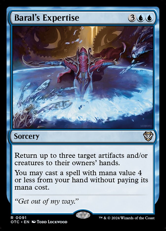 Baral's Expertise – Rare Magic: The Gathering card from Outlaws of Thunder Junction Commander (#91)