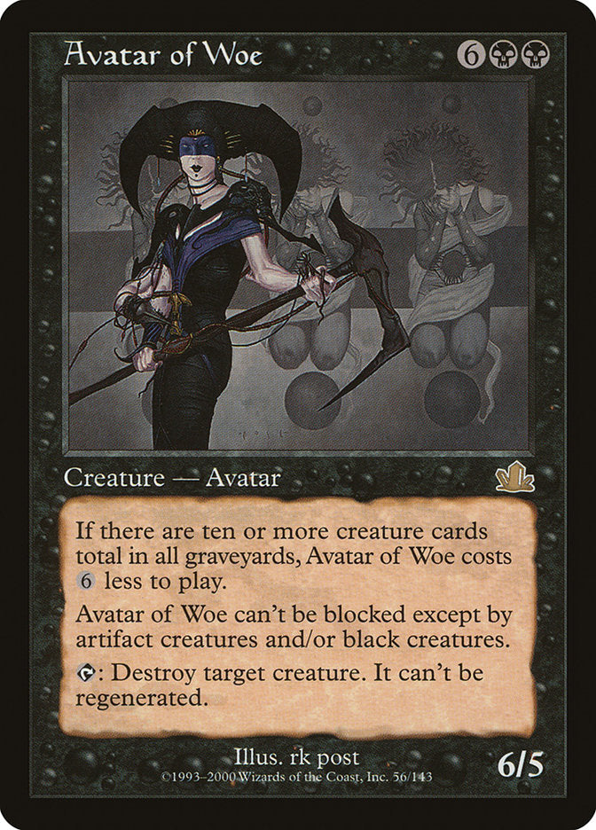 Avatar of Woe – Rare Magic: The Gathering card from Prophecy (#56)