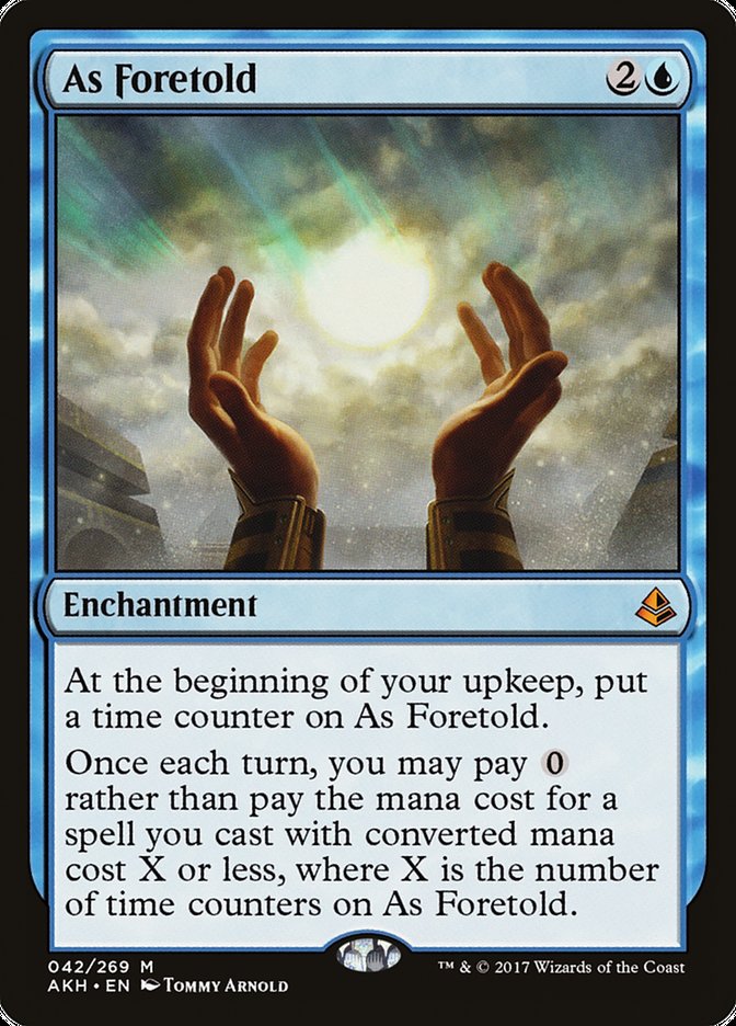 As Foretold – Mythic Magic: The Gathering card from Amonkhet (#42)