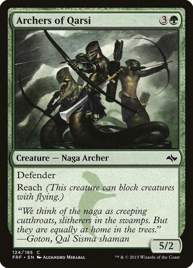 Archers of Qarsi – Common Magic: The Gathering card from Fate Reforged (#124)