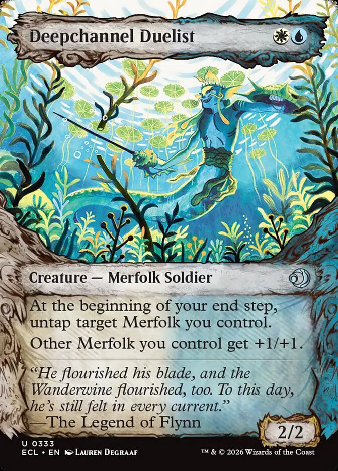 Deepchannel Duelist – Uncommon Magic: The Gathering card from Lorwyn Eclipsed (#333)