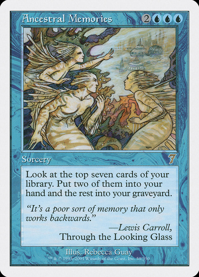 Ancestral Memories – Rare Magic: The Gathering card from Seventh Edition (#59)